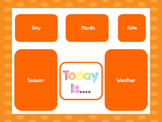 Orange Today Is....Mat, Cards, Labels. Preschool-Kindergar