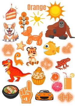 Preview of Orange Visual Idea Sheet