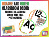 Orange and Green Classroom Decor