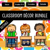 Orange and Lime Green Designed Classroom Decor Pack #4: