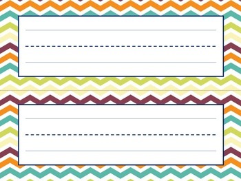 Orange and Teal Name Plates *New* by Teacher Keen | TpT