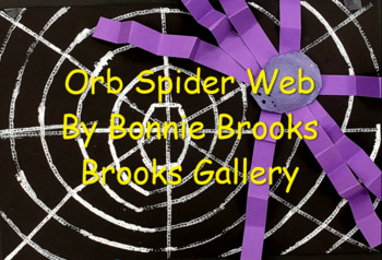 Preview of Orb Web & Spider using Radial Design Video Art Lesson for Elementary