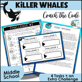 Orca Killer Whales Escape Room Reading Activity