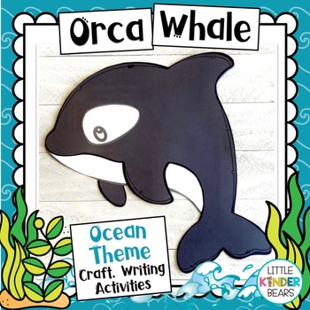 Preview of Orca Whale Craft and Writing Activities