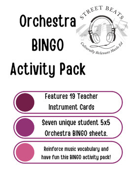 Preview of Orchestra BINGO Activity Pack