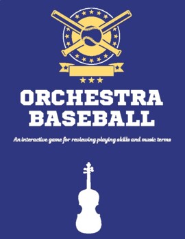Preview of Orchestra Baseball - Interactive Game for Music Terms, Music Vocab, and Skills