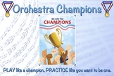 Orchestra Champion Poster Practice Chart and Incentive Pack