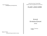 Orchestra Concert Program (Printable & Foldable)