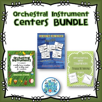 Preview of Orchestra Instrument Music Center Activities BUNDLE - #musiccrewcenters