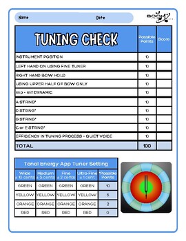 Preview of Orchestra Instrument Tuning Check Rubric | Guide to Master their Tuning!