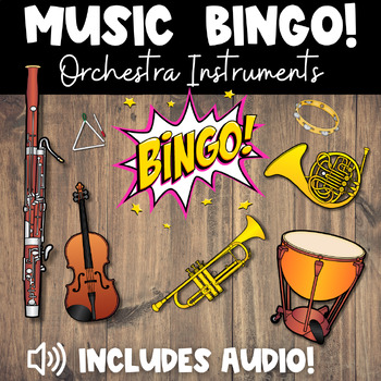 Preview of Orchestra Instruments BINGO Game | Audio Examples for Each Instrument!