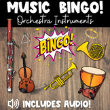 Orchestra Instruments BINGO Game | Audio Examples for Each