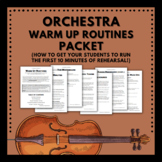 Orchestra Warm Up Routines Packet