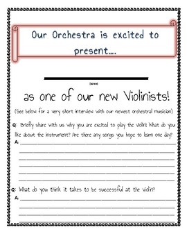 Preview of Orchestra is Excited to Present Our New Orchestral Players!