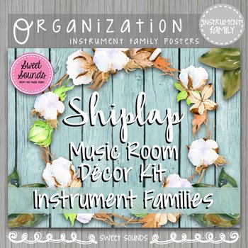 Preview of Orchestral Instrument Family Posters - Music Decor - Shiplap