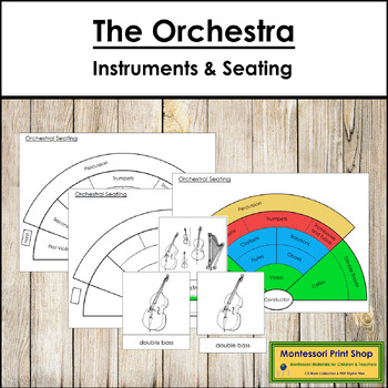 Preview of The Orchestra Instruments & Seating Charts - Montessori Nomenclature