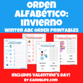 Orden Alfabético en Invierno: Winter ABC Order Printables