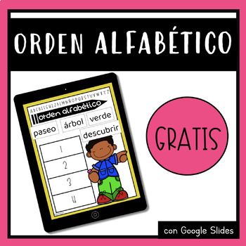 Preview of Orden alfabético ABC order in Spanish - Distance Learning-