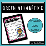 Orden alfabético OTOÑO/INVIERNO - Spanish ABC order- Dista