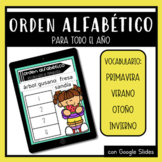Orden alfabético PARA TODO EL AÑO - Spanish ABC order- Dis