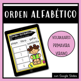 Orden alfabético PRIMAVERA/VERANO - Spanish ABC order- Dis