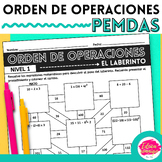 Orden de operaciones - Order of Operation in Spanish - PEMDAS