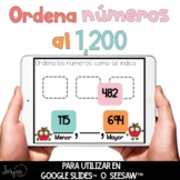 Ordena números al 1,200  DIGITAL