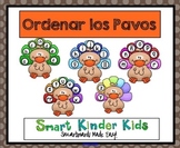 Thanksgiving - Ordenar los Pavos - A Spanish Alphabet Game