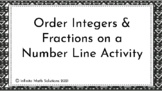 Order Integers & Fractions on Number Line, 6th, 7th, 8th, 