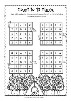 count to 10 worksheets printables ordering numbers by olivia walker