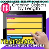 Order Objects by Length Digital Activities for First Grade