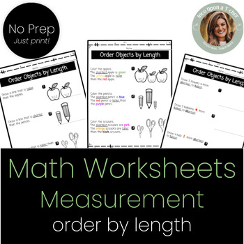 Preview of Order Objects by Length- No prep