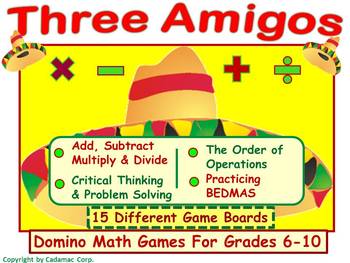 Preview of Cinco de Mayo~ An Order of Operations Game For Partner Fun