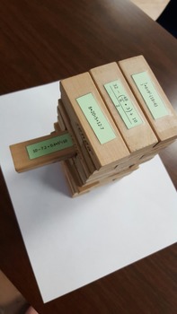 Preview of Order Of Operations (PEMDAS) Jenga