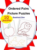 10 Ordered Pairs Mystery Picture Puzzles (Quadrant 1)