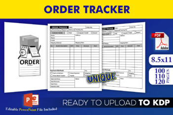 Preview of Order Tracker | KDP Interior Template Ready to Upload