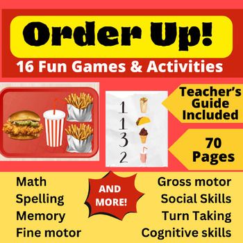 Preview of "Order Up!" – A Fun, Comprehensive Game and Activity with Teacher Guide Included