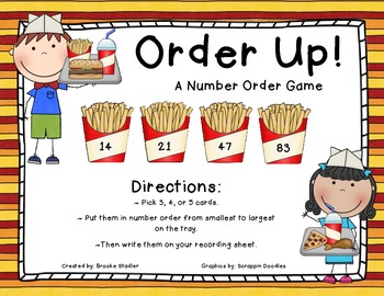 Order Up! - A Number Order Game