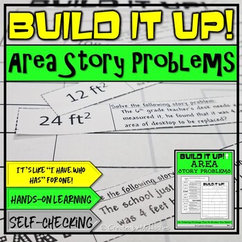 Preview of Area Story Problems - Build It Up!