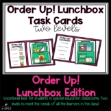 Order Up! Lunchbox Vocational Task Cards for Special Education