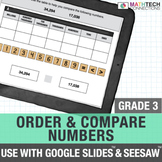 Order and Compare Numbers 3rd Grade Review Test Prep Activ