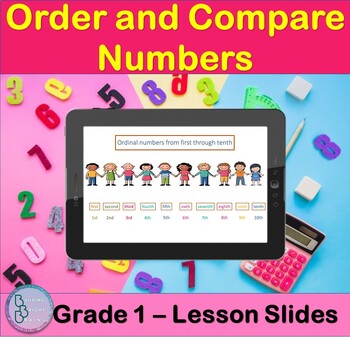 Preview of Order and Compare Numbers | PowerPoint Lesson Slides for First Grade