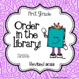 Order in the Library!  First Grade Library Skills