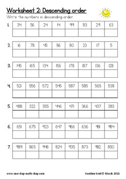 order numbers by one stop edu shop teachers pay teachers