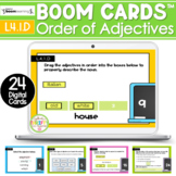 Order of Adjectives BOOM Cards – Digital Task Cards L.4.1.D