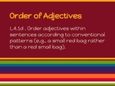 Order of Adjectives-CCSS L.4.1d PDF Powerpoint