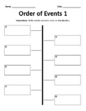 Order of Events - Timeline Templates