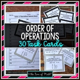 Order of Operations Activity - Task Cards for Algebra