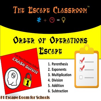 Preview of Order of Operation Escape Room | The Escape Classroom