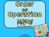 Order of Operation Maze (with Exponents)